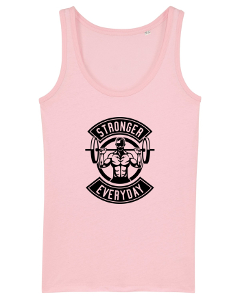 Stronger Everyday Gym Black Cotton Pink