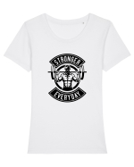Stronger Everyday Gym Black Tricou mânecă scurtă guler larg fitted Damă Expresser