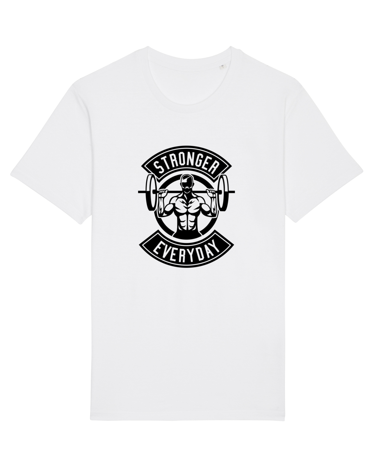 Tricou mânecă scurtă Unisex Rocker White