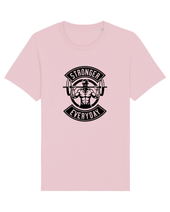 Stronger Everyday Gym Black Cotton Pink