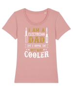 ELECTRICIAN Tricou mânecă scurtă guler larg fitted Damă Expresser