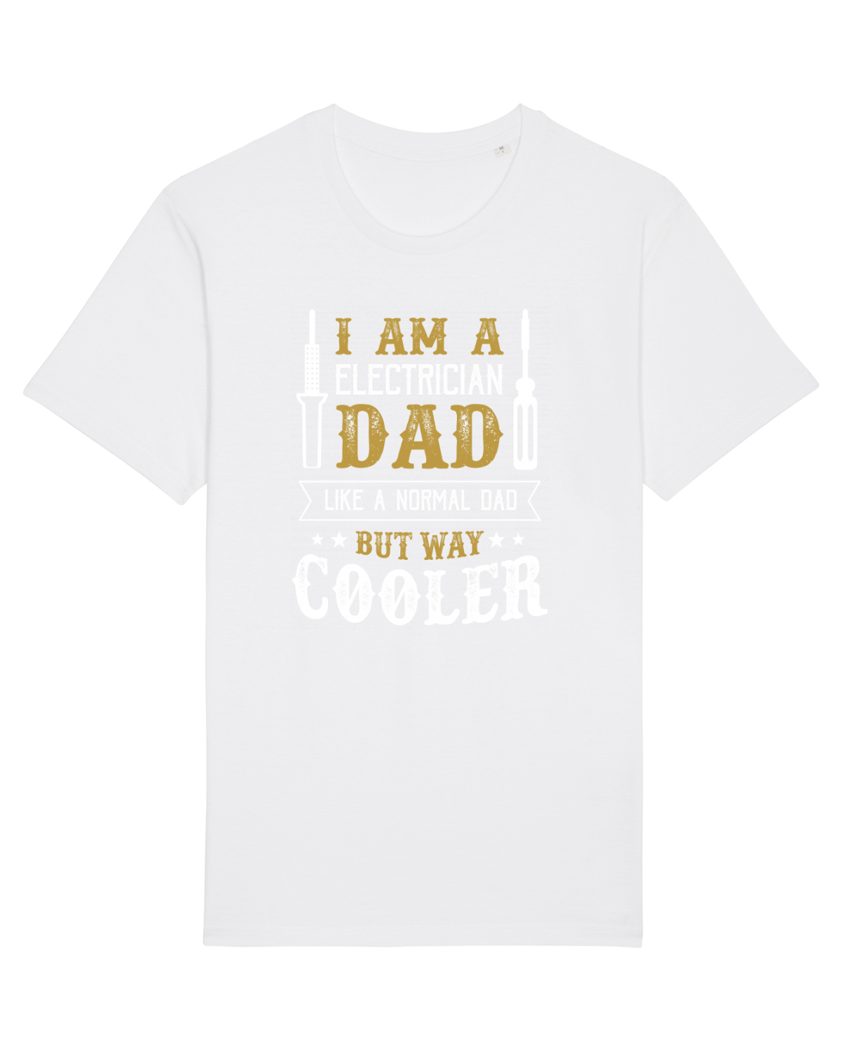 Tricou mânecă scurtă Unisex Rocker White