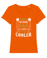 MECHANIC Tricou mânecă scurtă guler larg fitted Damă Expresser