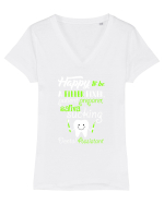DENTAL ASSISTANT Tricou mânecă scurtă guler V Damă Evoker