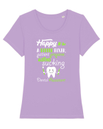 DENTAL ASSISTANT Tricou mânecă scurtă guler larg fitted Damă Expresser