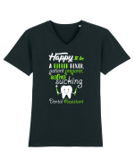 DENTAL ASSISTANT Tricou mânecă scurtă guler V Bărbat Presenter