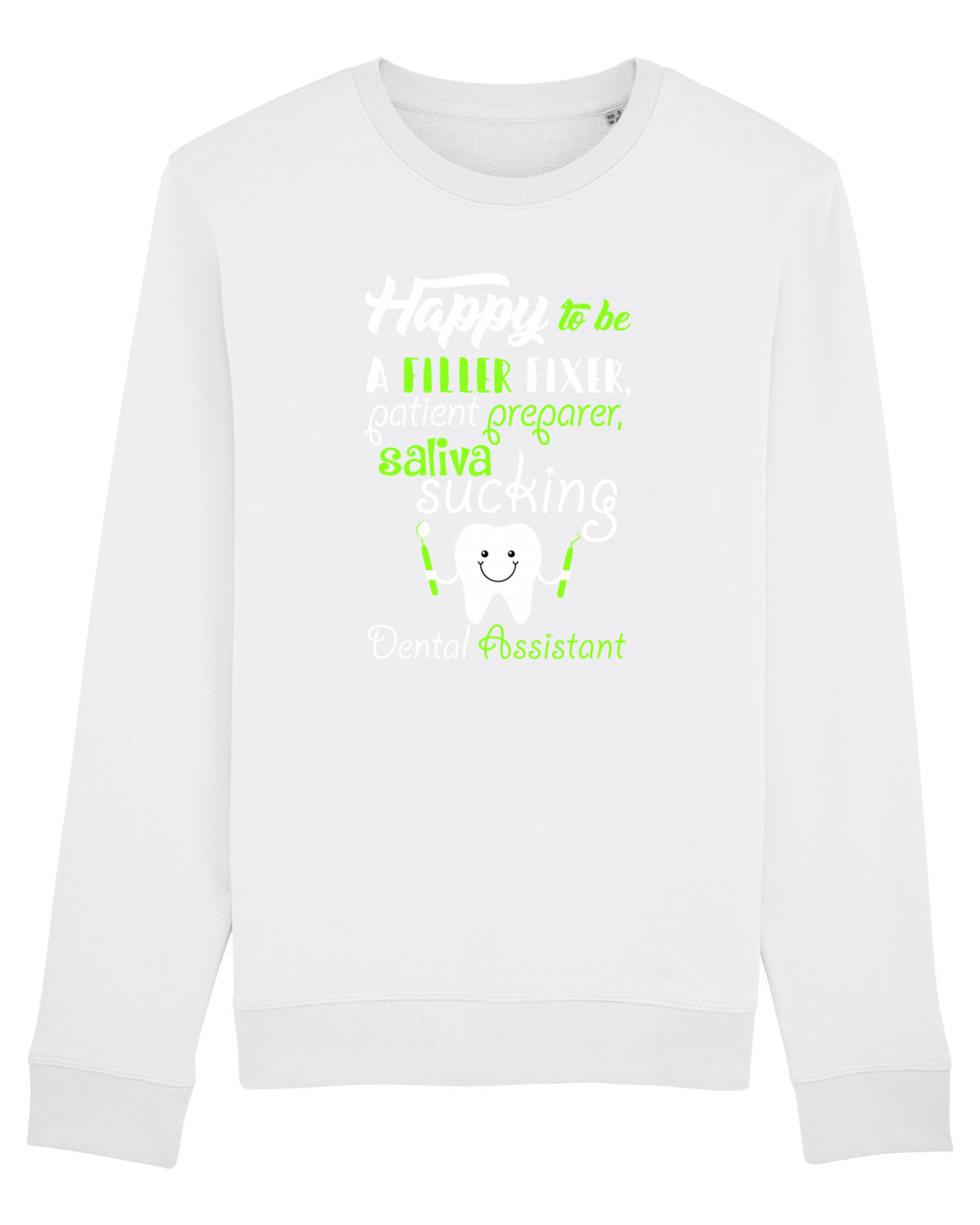 Bluză mânecă lungă Unisex Rise White