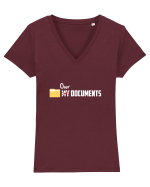 DOCUMENTS Tricou mânecă scurtă guler V Damă Evoker