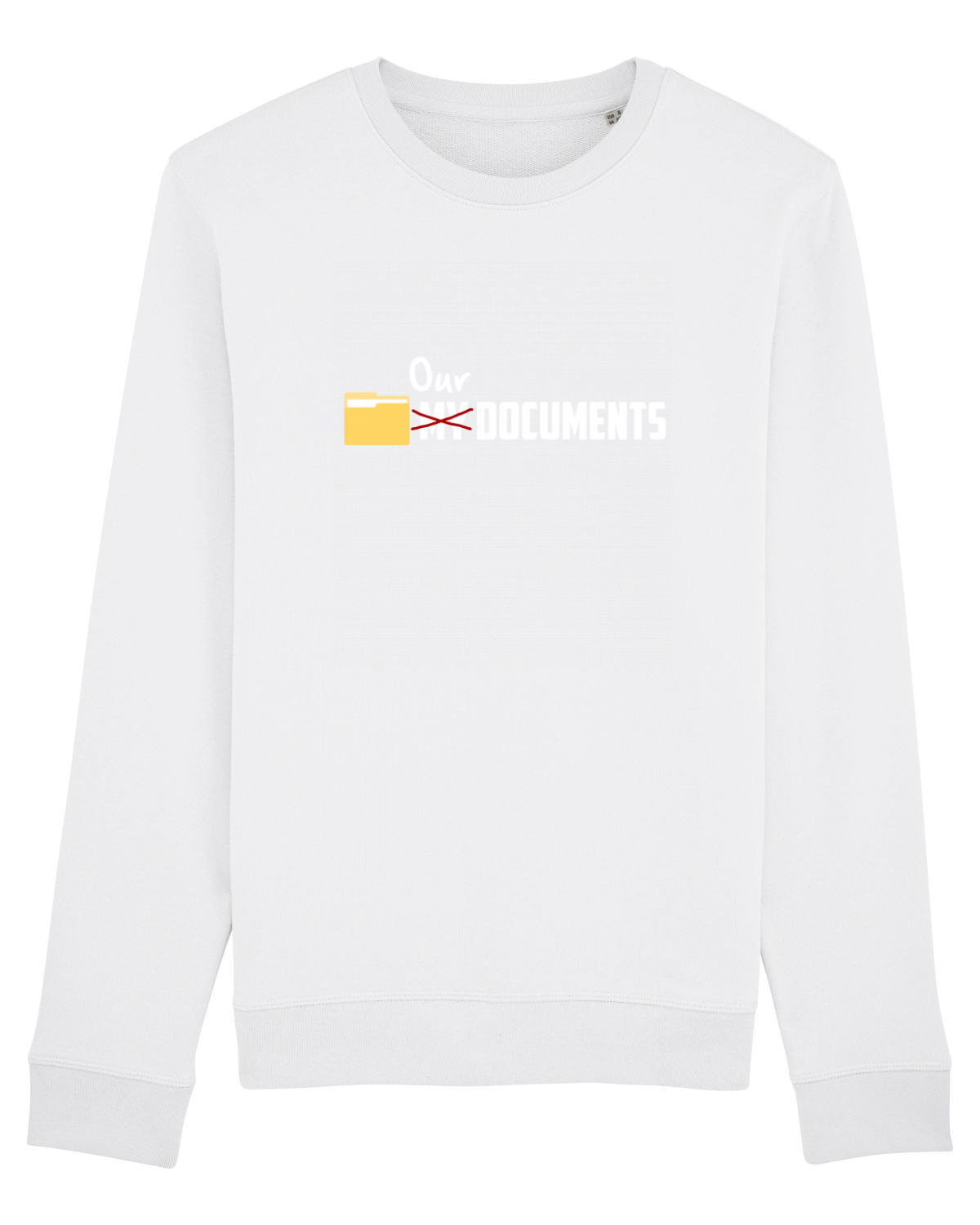 Bluză mânecă lungă Unisex Rise White