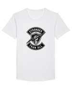 Stronger than All Black Tricou mânecă scurtă guler larg Bărbat Skater