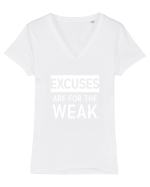 EXCUSES Tricou mânecă scurtă guler V Damă Evoker