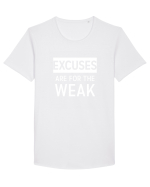 EXCUSES Tricou mânecă scurtă guler larg Bărbat Skater