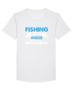 FISHING Tricou mânecă scurtă guler larg Bărbat Skater