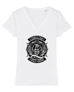 Struggle Strength Grenade Black Tricou mânecă scurtă guler V Damă Evoker