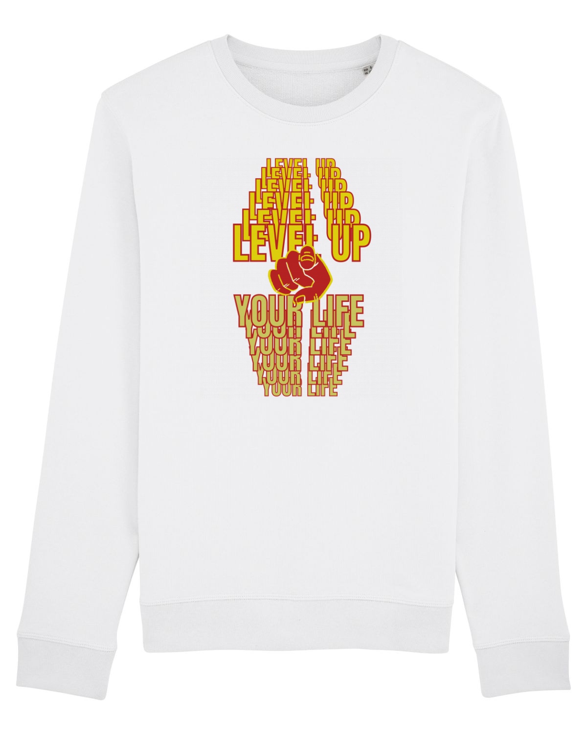 Bluză mânecă lungă Unisex Rise White