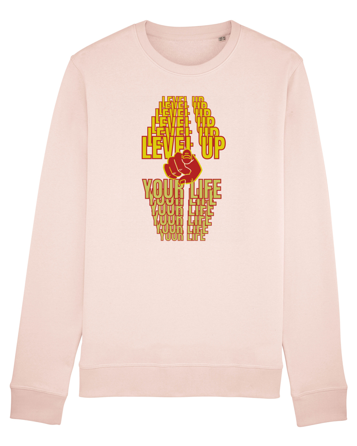 Bluză mânecă lungă Unisex Rise Candy Pink