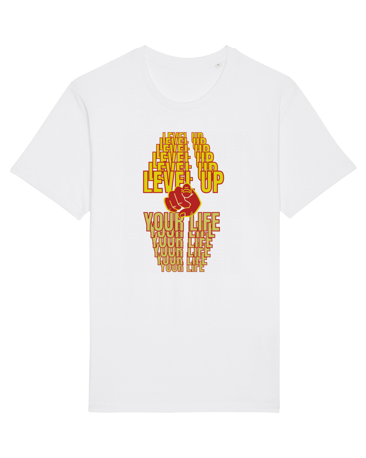 Tricou mânecă scurtă Unisex Rocker White