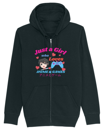 Just A Girl Who Loves Anime And Games Black