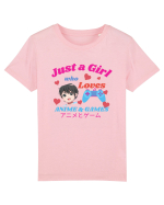 Just A Girl Who Loves Anime And Games Tricou mânecă scurtă  Copii Mini Creator