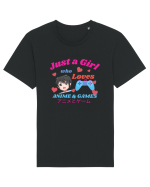 Just A Girl Who Loves Anime And Games Tricou mânecă scurtă Unisex Rocker