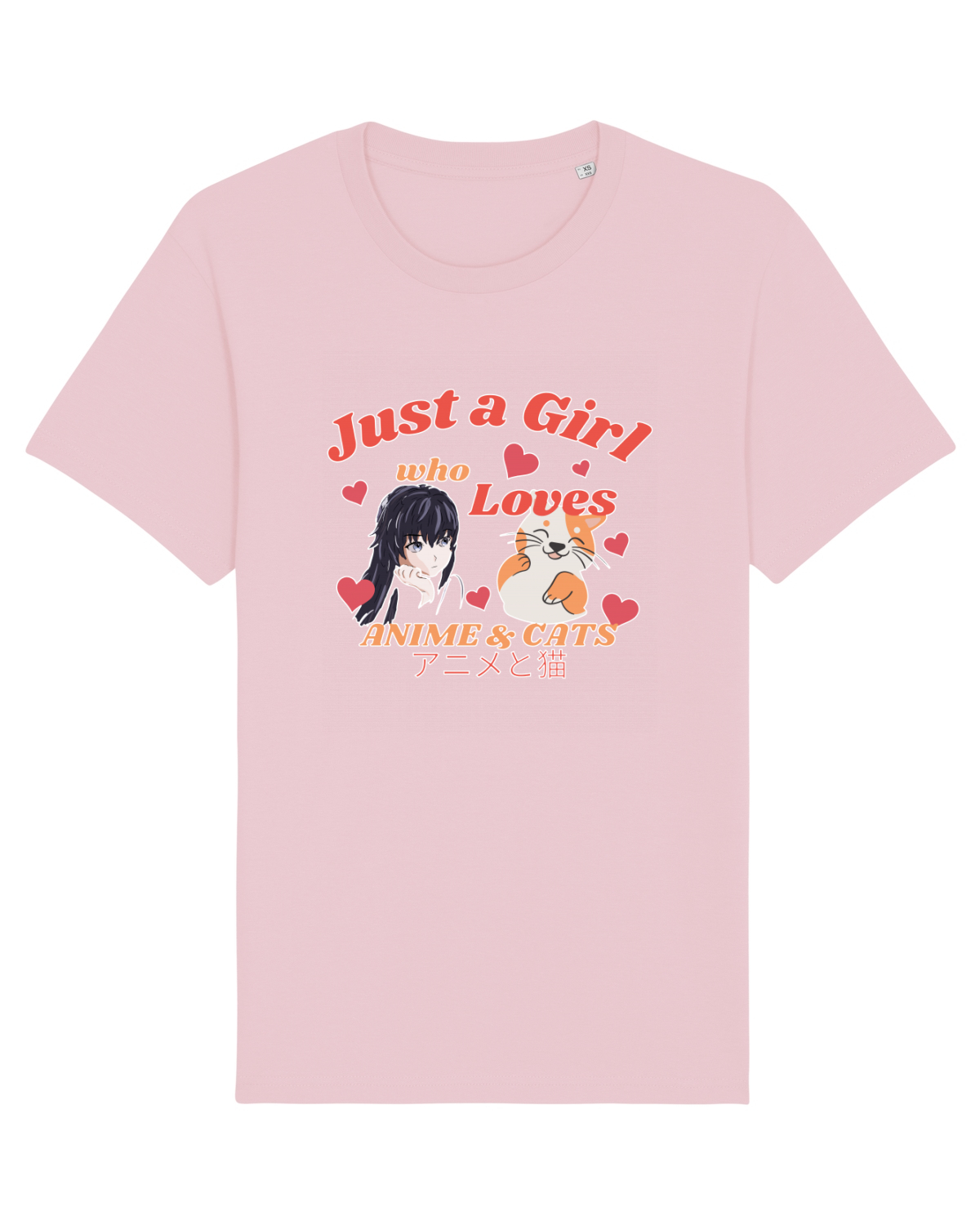 Tricou mânecă scurtă Unisex Rocker Cotton Pink