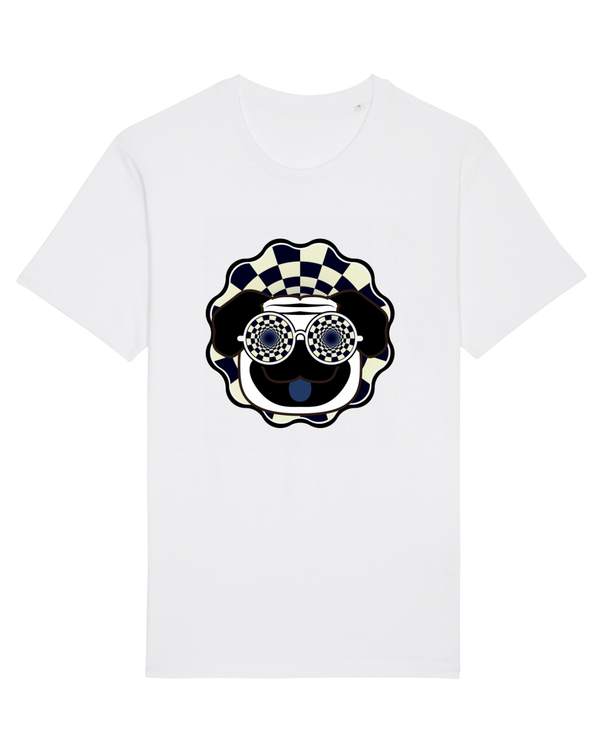 Tricou mânecă scurtă Unisex Rocker White
