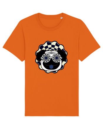 Psychedelic Cat Bright Orange