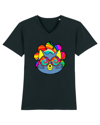 Psychedelic Cat Black