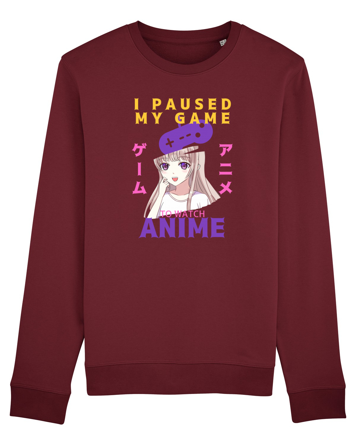 Bluză mânecă lungă Unisex Rise Burgundy