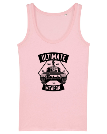 Ultimate Weapon Tank Black Cotton Pink