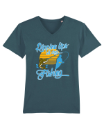 FISHING Tricou mânecă scurtă guler V Bărbat Presenter