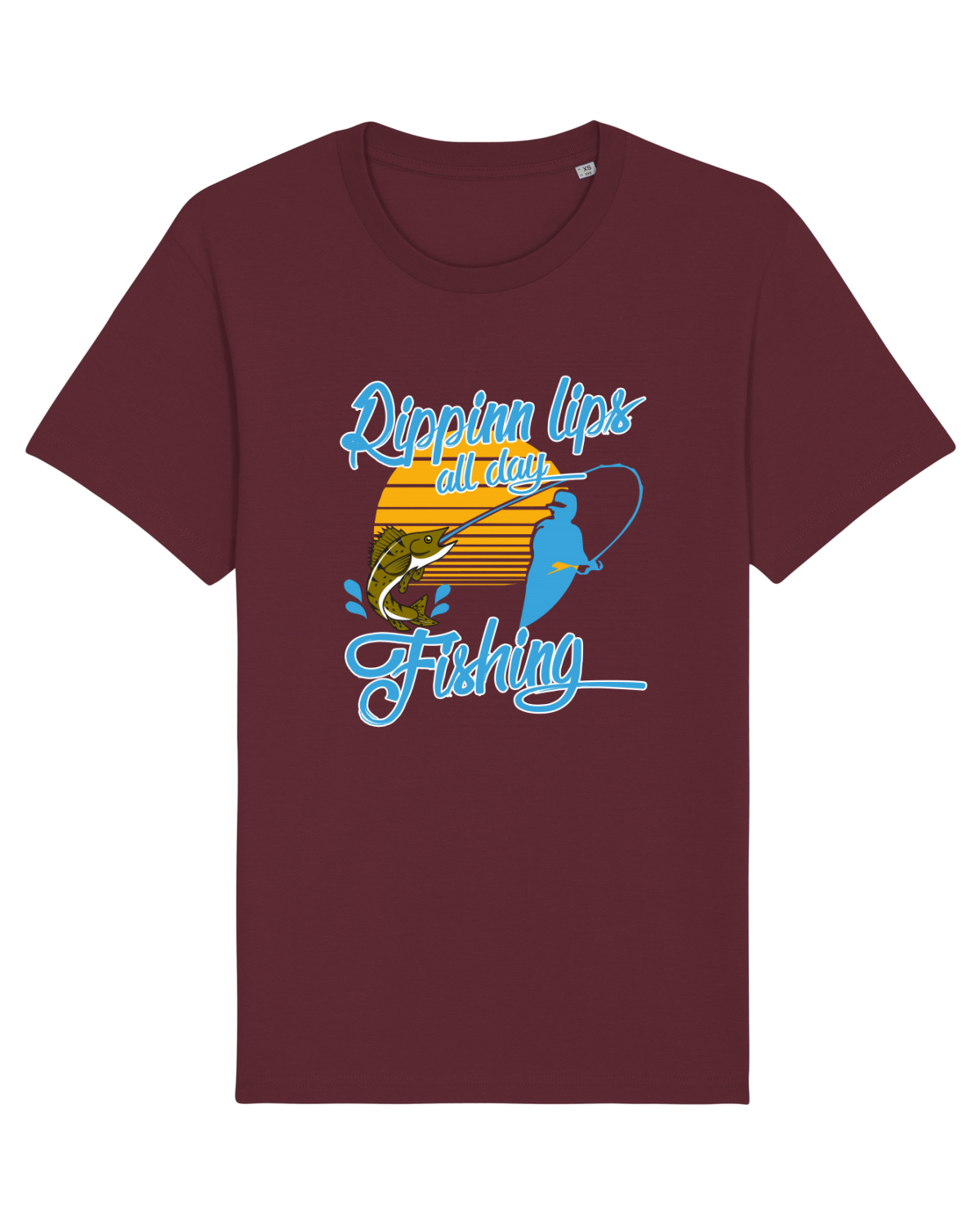 Tricou mânecă scurtă Unisex Rocker Burgundy