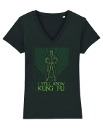 I still know kung fu - Pentru fanii Matrix Tricou mânecă scurtă guler V Damă Evoker