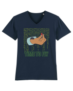 Time to fly - Pentru fanii Matrix Tricou mânecă scurtă guler V Bărbat Presenter