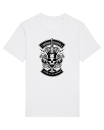 Skull Heart Knife Black Tricou mânecă scurtă Unisex Rocker