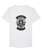 Skull Heart Knife Black Tricou mânecă scurtă guler larg Bărbat Skater