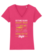 STYLE CAR Tricou mânecă scurtă guler V Damă Evoker