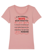 WIFE Tricou mânecă scurtă guler larg fitted Damă Expresser