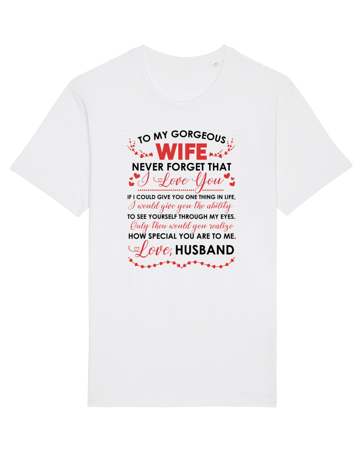 Tricou mânecă scurtă Unisex Rocker White