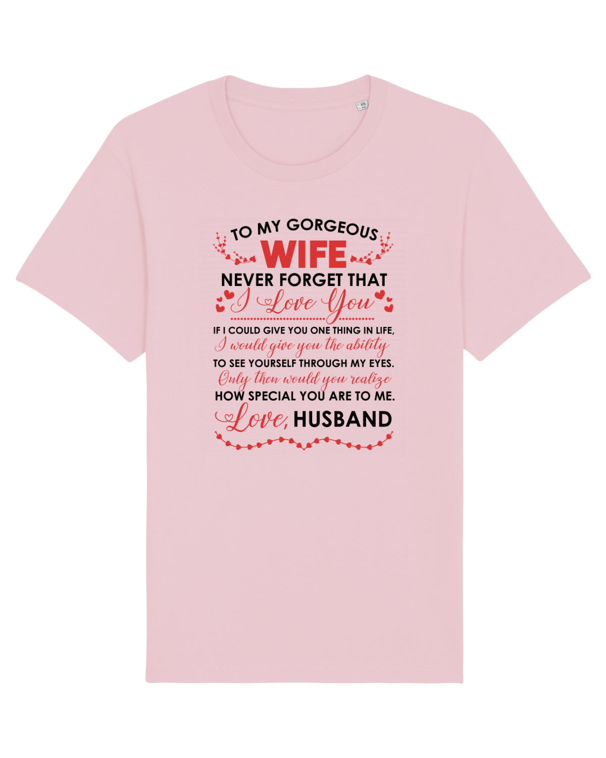 Tricou mânecă scurtă Unisex Rocker Cotton Pink