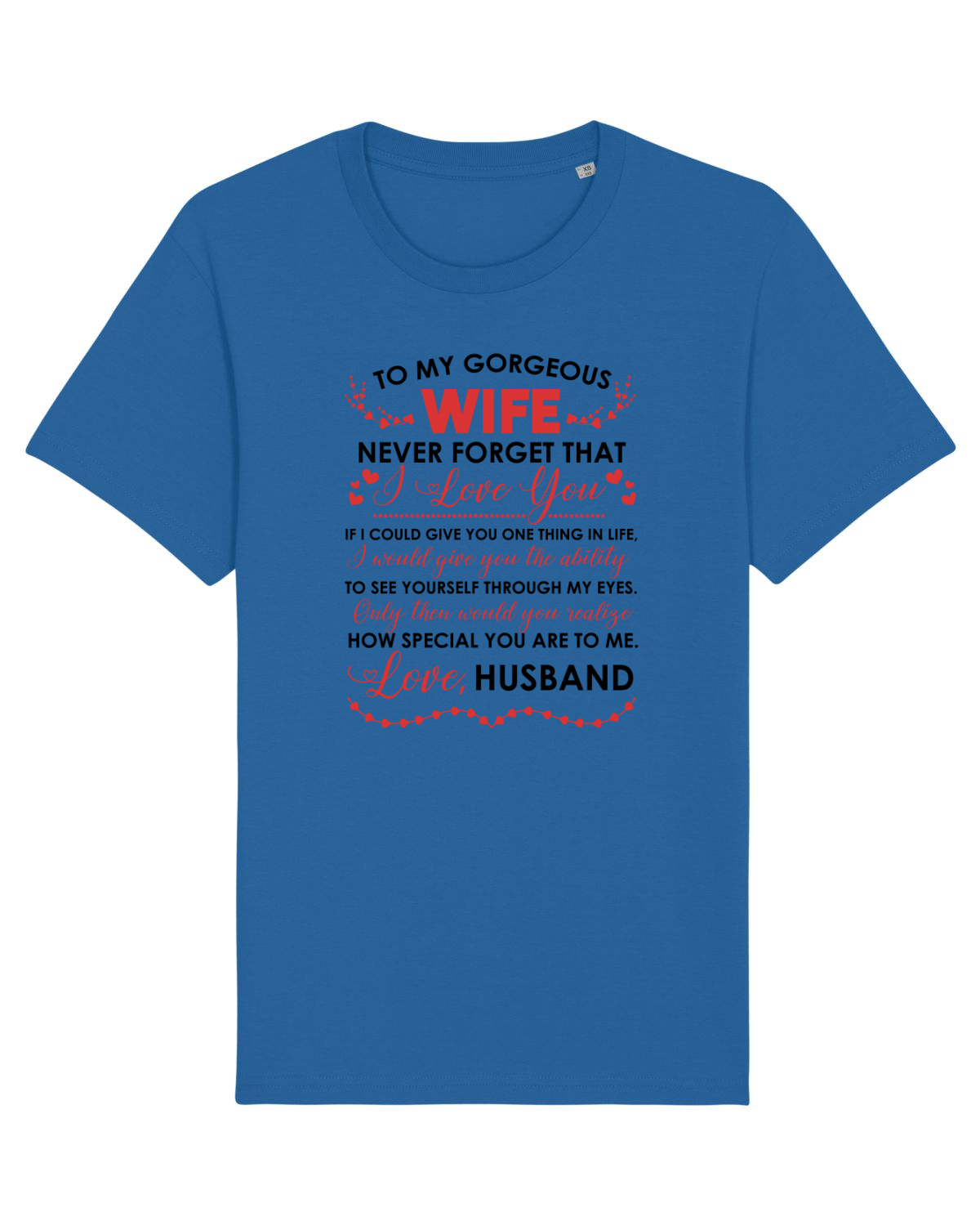 Tricou mânecă scurtă Unisex Rocker Royal Blue