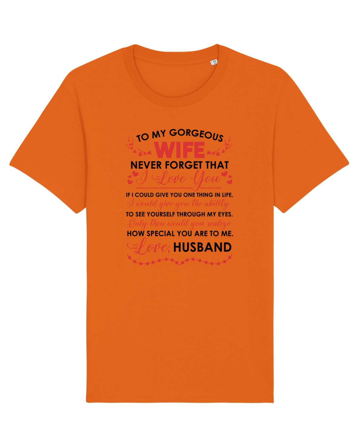 Tricou mânecă scurtă Unisex Rocker Bright Orange