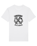 Tomahawk Native American Black Tricou mânecă scurtă Unisex Rocker