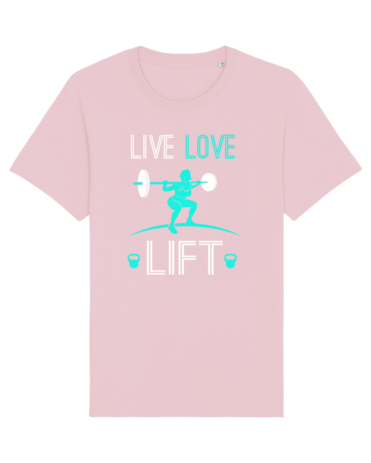 Tricou mânecă scurtă Unisex Rocker Cotton Pink