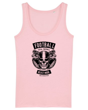 American Football Skull Black Cotton Pink
