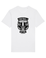American Football Skull Black Tricou mânecă scurtă Unisex Rocker