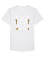 KEY Tricou mânecă scurtă guler larg Bărbat Skater