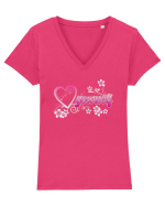 LOVE Tricou mânecă scurtă guler V Damă Evoker