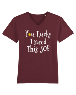 LUCKY Tricou mânecă scurtă guler V Bărbat Presenter