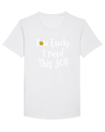 LUCKY Tricou mânecă scurtă guler larg Bărbat Skater